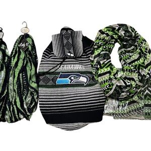 Super Bowl ready with NFL Seattle Seahawks Fan Scarfs and Backpack